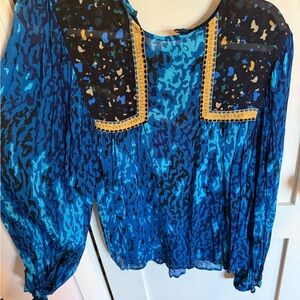 Anthropologie Multicolor Patterned Blouse